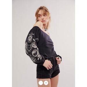 Free People / Layla Off-The-Shoulder Top / sz L